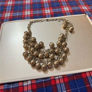 Chic Gold-Tone Cluster Necklace